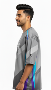 Camiseta Sublimada de Corte Regular para Hombre, Estilo Urbano, Poliéster/Algodón, Ecológica, de Secado Rápido, Ropa Casual de Moda - Product Image 3