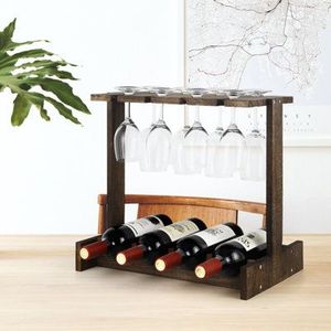 Accessoire de luxe pour la salle à manger, sculpture en bois moderne, présentoir à vin artistique, élégant porte-bouteille artisanal pour la décoration intérieure. - Product Image 5