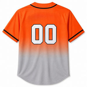 Diseños de Camisetas de Béisbol Personalizadas con Botones, Logotipo Bordado, Número, Uniformes de Béisbol Azules, Camisetas - Product Image 6
