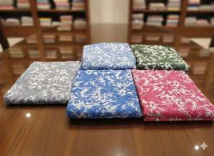 ผ้าป๊อปลินทอจากฝ้ายแท้ 100% ยี่ห้อ Le Souvenirs ออร์แกนิค เป็นมิตรกับสิ่งแวดล้อม พิมพ์ลาย ดูดซับความชื้น ระบายอากาศได้ดี น้ำหนักเบา - Product Image 3