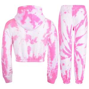 Ensemble survêtement hiver pour femme, veste coupe-vent et sweat à capuche imprimés vintage, qualité supérieure, 100% polyester, respirant et léger - Product Image 5