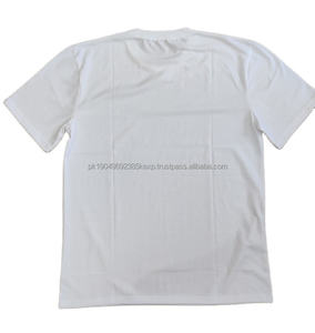 Camiseta de Punto de Algodón 100% de Primera Calidad para Hombre, Secado Rápido, Cuello Redondo, Color Sólido, Personalizable - Product Image 2