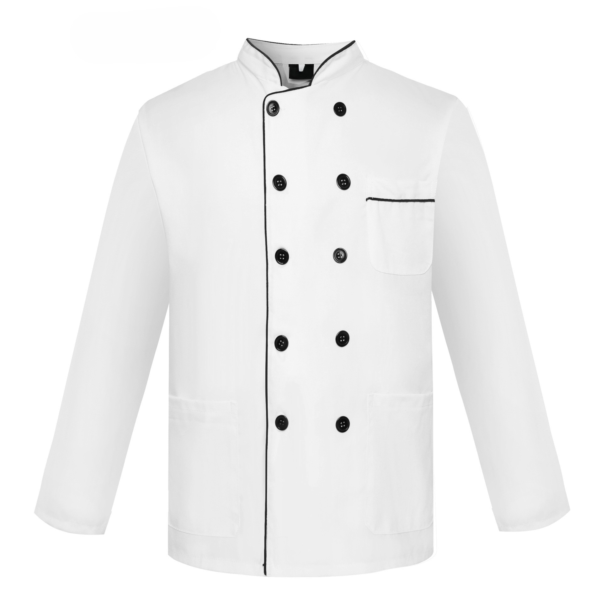 White Black Trim Long Sleeve