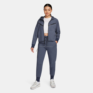 Entraînement sportif et fitness femmes survêtements nouveau sweat à capuche zippé avec poches et pantalons ensembles pour femmes - Product Image 1