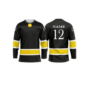 Camiseta de Hockey sobre Hielo de Alta Calidad, Camisetas Personalizadas para Equipos, Uniforme de Hockey Sublimado, Tejido Transpirable de Secado Rápido - Product Image 2