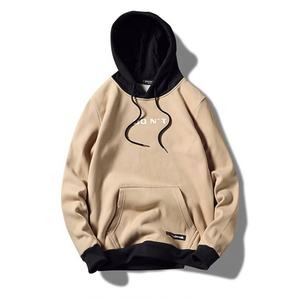 เสื้อมีฮู้ดแฟชั่นสำหรับผู้ชายเสื้อแนวสตรีทเสื้อเจอร์ซีย์เย็บปะฮิปฮอปเสื้อสเวตเตอร์แบบกำหนดเองสำหรับฤดูหนาว - Product Image 4