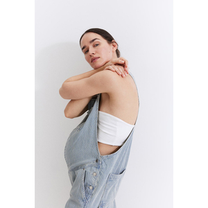 Salopette de travail pour femmes, en coton durable, bretelles réglables, douce et confortable, tenue décontractée pour tous les jours - Product Image 5