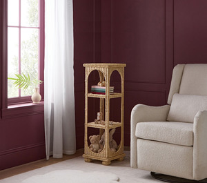 Estante de Esquina para Niños Hecho a Mano con Ratán Natural, Estante de Almacenamiento Tejido, Muebles Decorativos para Cuarto de Niños, Perfecto para la Decoración de Dormitorios y Salas de Juego - Product Image 2