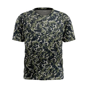 เสื้อยืดลายพรางขนาดใหญ่สำหรับผู้ชาย สตรีทแวร์ ผ้าฝ้าย พิมพ์ลาย แขนสั้น สวมใส่สบาย ทรงหลวม เสื้อยืดฤดูร้อน - Product Image 1