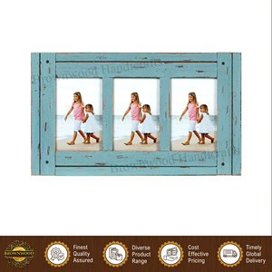 Cadres photo en bois de manguier bleu turquoise au design unique de haute qualité pour la décoration intérieure – Vente en gros - Product Image 5