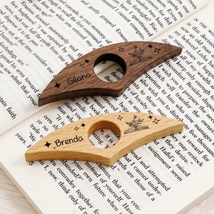 Soporte de Anillo para el Dedo para Leer Libros, Sujetador de Dedos de Madera - Product Image 2