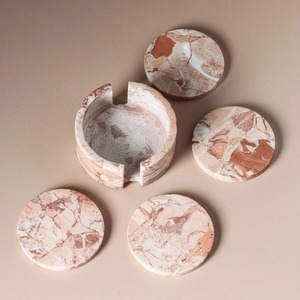 Abstract Marble Coasters Modern Decorative Beverage Coaster Set for Coffee <b>Table</b> and Gifting Use - Product Image 6