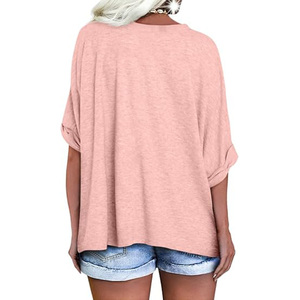 Camiseta Negra Lavada de Corte Holgado, Estilo Casual, Color Sólido, Unisex, Manga Corta, Cuello Redondo, Ecológica, 100% Algodón - Product Image 6