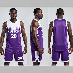 Uniformes de Baloncesto Personalizados OEM/ODM con Logotipo Impreso, Transpirables, 100% Poliéster, Cortos, Antibacterianos, Profesionales, de Alta Calidad - Product Image 3