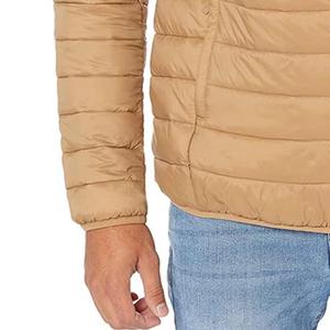 Fashion Puffer Jacket <b>Padded</b> Down Winter Puffer Jackets Men New Casual Fashion Stand Hooded Slim Winter Puffer Jacket - Product Image 3