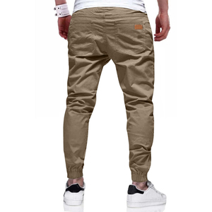 Pantalones Jogger Cargo Color Caqui Oscuro para Hombre, Pantalones Casuales Ligeros con Bolsillos Laterales y Dobladillo Elástico - Product Image 5