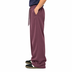 Pantalones anchos para hombre, corte holgado, cintura con cordón, pantalones casuales para ropa urbana, venta al por mayor y suministro a granel - Product Image 2
