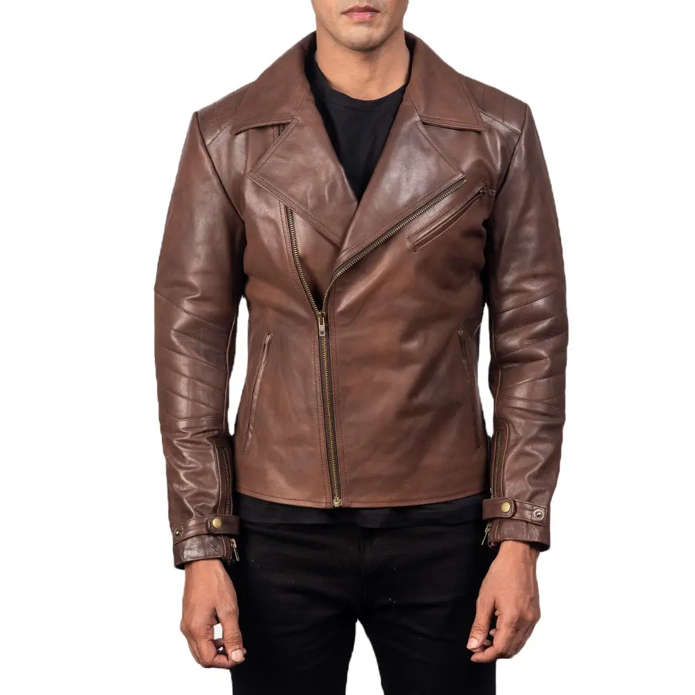 2022 Products winter genuine boys leather jackets for mens wholesale motorcycle men's leather jackets dress coat style