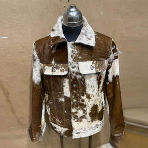 Leather jacket customize logo customize size customize color street wear stand collar high quality product <b>linen</b> cotton - Product Image 2