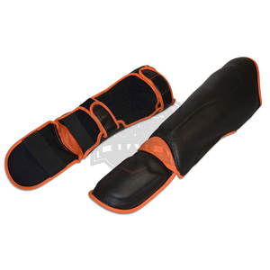 Protège-tibias de boxe professionnel 2026 personnalisables en cuir multicolore, protection de haute qualité, ajustement optimal - Product Image 4