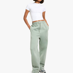Nuevas llegadas: Pantalones deportivos de mujer de color liso personalizados con cintura con cordón, pantalones deportivos de mujer desgastados en oferta, diseño OEM - Product Image 3