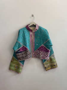 Assorted Lot Of Kantha Handmade <b>Jacket</b> Reversible Boho <b>Hippie</b> Style Quilted <b>Jacket</b> For Women - Product Image 3