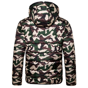 Artiz International Trend <b>Men</b> Hooded Puffer Jacket-Wholesale Winter Eco-Friendly Windproof Zipper Closure Streetwear Style 100% - Product Image 2