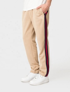 Pantalon de survêtement décontracté en polyester pour homme, taille mi-haute, coupe ample, style urbain, avec bande latérale, logo personnalisé, confortable - Product Image 4