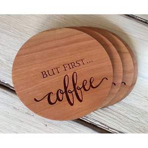 RR ENTERPRISES Posavasos de Madera para Vasos de Jugo Modelo RR202513487-Mats & Pads - Product Image 6