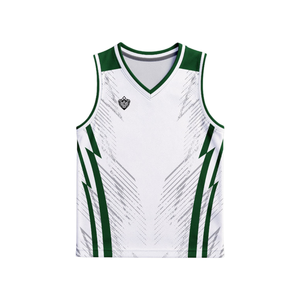 Ensemble de maillots et shorts de basket-ball pour hommes, uniforme de sport sans manches, respirant, séchage rapide, tenue d'entraînement d'équipe, design personnalisé - Product Image 3