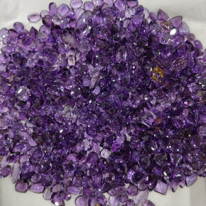 Piedra de corte de amatista, piedra preciosa facetada de amatista de Grado Superior Natural, lote de piedras preciosas sueltas de amatista al por mayor para hacer a mano - Product Image 2