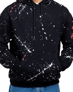 Sweats à capuche pour hommes personnalisés, cordon de serrage réglable, streetwear, 100% coton molletonné, pour sweats à capuche de couleur unie et d'extérieur - Product Image 3