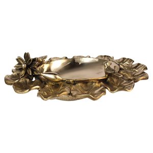 Brass Urli Vessel with <b>Bird</b> Butterfly Design Decorative Water Bowl for Flower Petals Home Decor Showpiece for Living Room - Product Image 4
