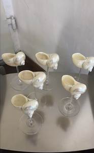 Copa de Vino Artesanal con Base de Concha Marina Natural, Incrustaciones de Perlas de Lujo, Vajilla de Bar, Proveedor Mayorista, Fábrica de Vietnam - Product Image 5