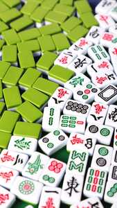Fichas de Mahjong Hechas a Mano con Resina Tradicional, Diseño Artístico de Flores, Piezas Coleccionables para Juego - Product Image 4