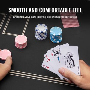 Tapete de Póker Plegable Impermeable de 70 x 35 Pulgadas con Bolsa de Transporte para 6-8 Jugadores - Product Image 6