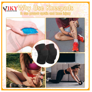 Genouillères de sport en nylon tricoté, respirantes, élastiques et à compression élevée pour soulager les douleurs au genou - Product Image 6