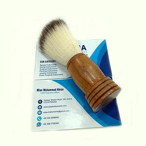 Brocha de Afeitar Vintage al por Mayor para Hombres, Mango de Madera, Marca Personalizada, Etiqueta Privada, Calidad Profesional para el Cuidado de la Barba, Pelo de Texugo Puro, Barbero - Product Image 3