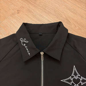 Ensemble survêtement homme hiver streetwear coupe-vent et short 2 pièces uni jogging sportswear - Product Image 2