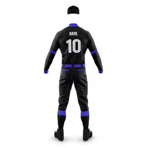 Nouvel ensemble uniforme de baseball respirant à séchage rapide 100 % polyester à manches courtes, design personnalisé, vêtements de sport de softball pour hommes de haute qualité - Product Image 1