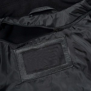 Modern <b>Winter</b> Varsity <b>Jacket</b> <b>Waterproof</b> Windproof Hooded Wool Body Sleeves High Street Style Canvas Fabric - Product Image 3