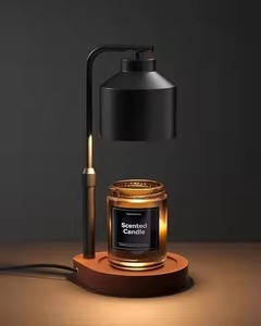 Wholesale Double Head Table <b>Light</b> Hotel Nightstands Table Lamp with and Power Outlets Candle warmer lamp - Product Image 2
