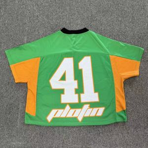 เสื้อเจอร์ซีย์ตาข่ายพิมพ์ลายแบบซับลิเมชั่น โพลีเอสเตอร์ 100% กันน้ำ เป็นมิตรกับสิ่งแวดล้อม ต้านเชื้อแบคทีเรีย สายรัดคู่ ตัวเลือกโลโก้แบบกำหนดเอง ระบายอากาศได้ดี - Product Image 6