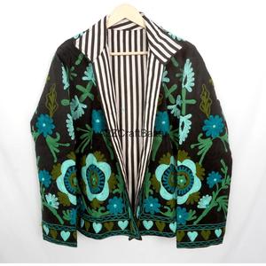 Wholesale Embroidered Breathable Cotton Lining Eco-Friendly Quick Dry Winter Vintage Cotrise <b>Jackets</b> Unisex Coat Autumn Regular - Product Image 6