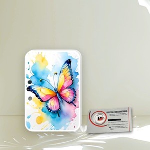 Extensiones de Pestañas Magnéticas Acrílicas Rectangulares y Cuadradas Multifuncionales Ecológicas con Diseño de Mariposa y Flor en Acuarela Sólida de Marca Privada - Product Image 2