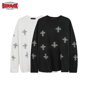 Berrak international Hoodie <b>Men</b> <b>Men</b> Long Sleeve O-Neck T-Shirt Streetwear Hip Hop Casual Loose <b>Pullover</b> - Product Image 3