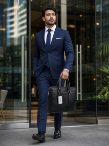 Sac à dos pour ordinateur portable en cuir véritable pour homme, sacoche de bureau, doublure en nylon, fermeture éclair durable, sac souple de luxe fait main, Beena's CE02 - Product Image 6
