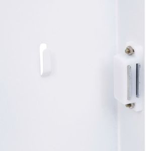 Boîte à clés blanche 11,8"x7,9"x1,6" avec tableau magnétique, organiseur mural pour courrier et clés - Product Image 6