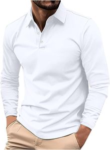 Camisa Polo Casual de Manga Larga para Hombre, Camisa Polo con Cuello a la Moda - Product Image 2