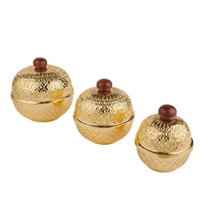 Recipientes Decorativos de Acero Inoxidable con Diseño de Flor Dorada, Herméticos, para Almacenamiento de Alimentos en la Cocina, con Tapas para Dulces - Product Image 6